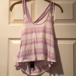 Hollister Cropped Striped Tank Top